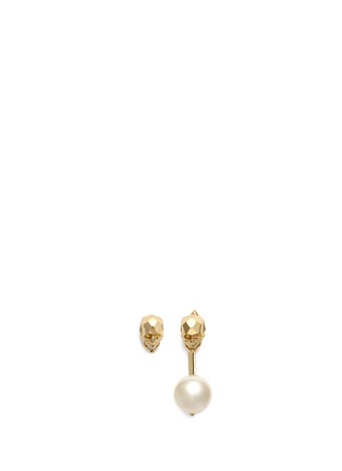 Main View - Click To Enlarge - JOOMI LIM - 'London Calling' faux pearl skull earrings