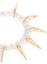 Detail View - Click To Enlarge - JOOMI LIM - 'Vertigo' geometric metal fretwork pearl bracelet