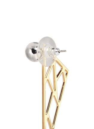 Detail View - Click To Enlarge - JOOMI LIM - 'Vertigo' geometric metal fretwork earrings