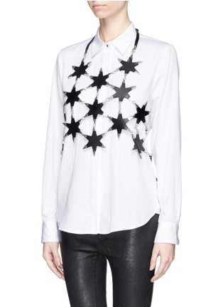 Front View - Click To Enlarge - ZANA BAYNE - 'Linked Star' leather halter