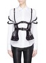 Main View - Click To Enlarge - ZANA BAYNE - 'Tidal' leather peplum harness
