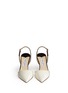 Figure View - Click To Enlarge - JIMMY CHOO - 'Davit' patent leather suede slingback pumps