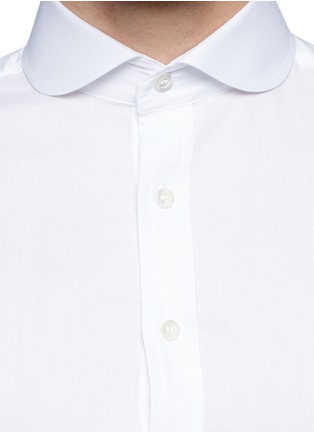 Detail View - Click To Enlarge - SMYTH & GIBSON - 'Monti' club collar woven cotton shirt