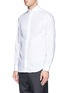 Front View - Click To Enlarge - SMYTH & GIBSON - 'Monti' club collar woven cotton shirt