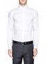 Main View - Click To Enlarge - SMYTH & GIBSON - 'Monti' club collar woven cotton shirt