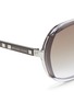 Detail View - Click To Enlarge - MICHAEL KORS - 'Meredith' oversized gradient acetate sunglasses