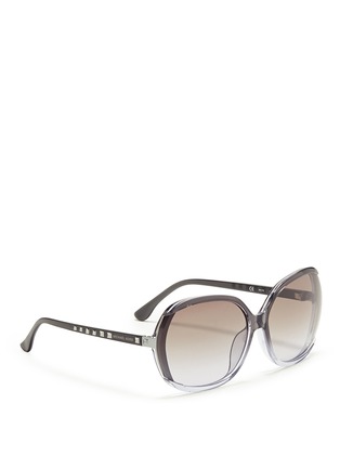 Figure View - Click To Enlarge - MICHAEL KORS - 'Meredith' oversized gradient acetate sunglasses