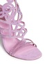 Detail View - Click To Enlarge - RENÉ CAOVILLA - 'Marlene' crystal spiral Venetian sandals
