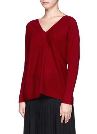 Front View - Click To Enlarge - VINCE - Round hem cashmere sweater