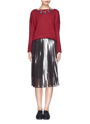 Figure View - Click To Enlarge - VINCE - Ottoman cuff cashmere sweater