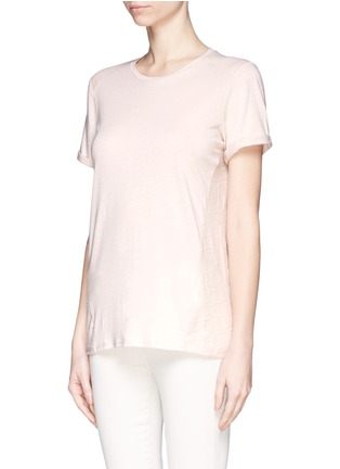 Front View - Click To Enlarge - VINCE - Heathered back cotton T-shirt