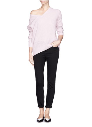 Figure View - Click To Enlarge - VINCE - Wool-cashmere waffle knit sweater