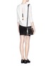 Figure View - Click To Enlarge - HELMUT LANG - Leather skirt