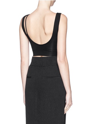 Back View - Click To Enlarge - HELMUT LANG - Micro modal-blend stretch jersey bra top
