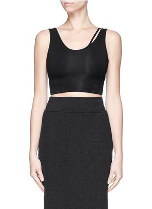 Main View - Click To Enlarge - HELMUT LANG - Micro modal-blend stretch jersey bra top
