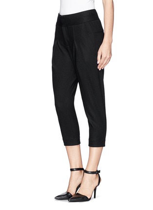 Front View - Click To Enlarge - HELMUT LANG - 'Sonar' pleat slouch wool pants 