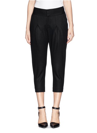 Main View - Click To Enlarge - HELMUT LANG - 'Sonar' pleat slouch wool pants 