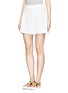 Front View - Click To Enlarge - ALICE & OLIVIA - Embossed nylon skirt