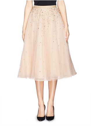 Main View - Click To Enlarge - ALICE & OLIVIA - 'Rina' strass bead tulle skirt