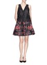 Figure View - Click To Enlarge - ALICE & OLIVIA - 'Pia' jacquard pouf skirt