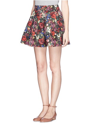 Front View - Click To Enlarge - ALICE & OLIVIA - 'Fizer' box pleat skirt
