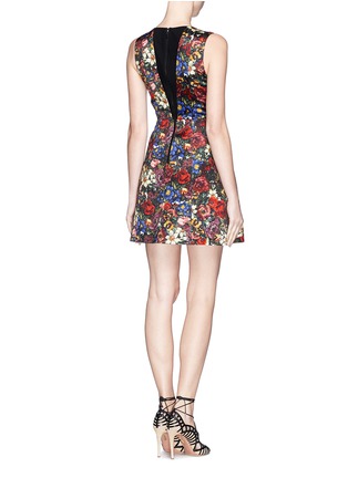 Back View - Click To Enlarge - ALICE & OLIVIA - 'Kiro' floral lantern dress