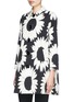 Front View - Click To Enlarge - ALICE & OLIVIA - 'Perna' flower print swing coat