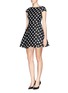 Figure View - Click To Enlarge - ALICE & OLIVIA - 'Amor' heart pattern twill dress