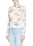 Front View - Click To Enlarge - ALICE & OLIVIA - Allover crown cardigan 