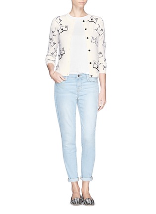 Figure View - Click To Enlarge - ALICE & OLIVIA - Allover crown cardigan 