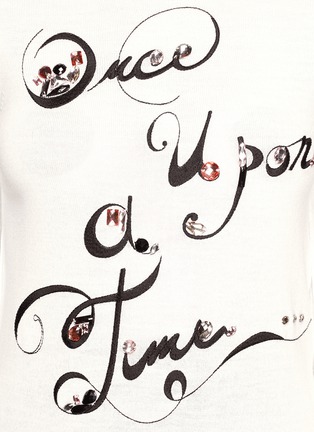 Detail View - Click To Enlarge - ALICE & OLIVIA - 'Once upon a time' sweater