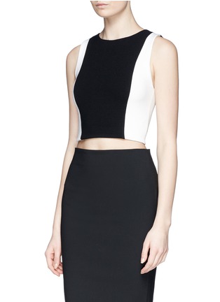 Front View - Click To Enlarge - ALICE & OLIVIA - Sleeveless cropped top