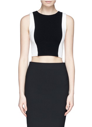 Main View - Click To Enlarge - ALICE & OLIVIA - Sleeveless cropped top