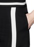 Detail View - Click To Enlarge - DIANE VON FURSTENBERG - 'Lucille' contrast silk chiffon shorts