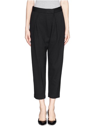 Main View - Click To Enlarge - THEORY - 'Bitor' cropped tapered jersey pants