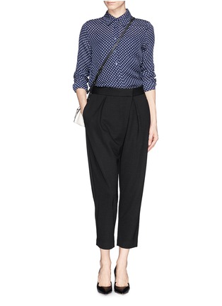 Figure View - Click To Enlarge - THEORY - 'Bitor' cropped tapered jersey pants