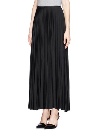 Front View - Click To Enlarge - THEORY - 'Miklo' plissé pleat wool blend skirt