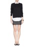Figure View - Click To Enlarge - THEORY - 'Deverlyn' poplin shirt combo cashmere sweater
