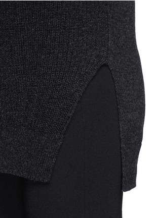Detail View - Click To Enlarge - THEORY - 'Luralay' rib panel wool sweater