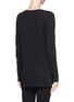 Back View - Click To Enlarge - THEORY - 'Luralay' rib panel wool sweater