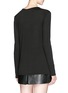 Back View - Click To Enlarge - T BY ALEXANDER WANG - Patch chest pocket long sleeve T-shirt