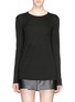 Main View - Click To Enlarge - T BY ALEXANDER WANG - Patch chest pocket long sleeve T-shirt