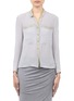 Main View - Click To Enlarge - HELMUT LANG - Leather-trim blouse