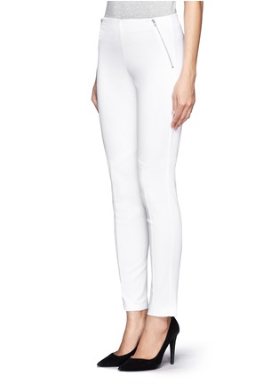 Front View - Click To Enlarge - THEORY - 'Keil' zip-detail pants