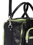 Detail View - Click To Enlarge - ALEXANDER WANG - 'Eugene' neon zip leather bag