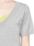 Detail View - Click To Enlarge - SACAI LUCK - Lace underlay knit top