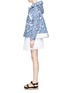 Figure View - Click To Enlarge - SACAI LUCK - Floral print cotton jacket