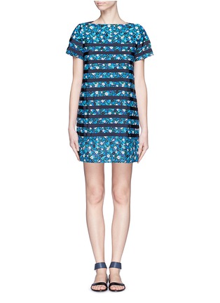 Main View - Click To Enlarge - SACAI LUCK - Floral print striped dress