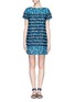 Main View - Click To Enlarge - SACAI LUCK - Floral print striped dress