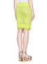Back View - Click To Enlarge - SACAI LUCK - Lace trim knit pencil skirt